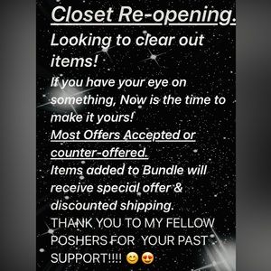 INVENTORY CLEARANCE!!!MAKE AN OFFER